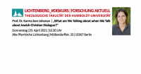 Lichtenberg_#Diskurs in der Alten Pfarrkirche Lichtenberg am 29. April 2021 um 10.30 Uhr