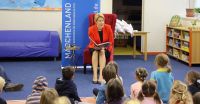 Bundesfamilienministerin Franziska Giffey (SPD) hat im Rahmen der Berliner Märchentage am 23. November 2018 in der Ev. Schule Lichtenberg vorgelesen. Foto: Jürgen Bosenius / kklios.de