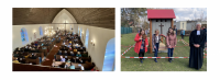 Mit einem Festgottesdienst hat die Evangelische Kirchengemeinde Mahlsdorf das zehnjährige Bestehen ihres Kindergartens am 3. März 2024 gefeiert – Einweihung der „Kinderkirche“ auf dem Außengelände. Fotos: Ev. Kirchenkreis Berlin Süd-Ost