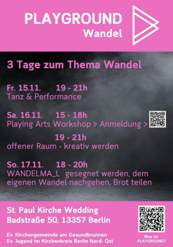 PLAYGROUND WANDEL – sich einem Kirchraum mal ganz anders nähern!