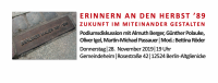 Erinnern an den Herbst ’89 - Zukunft im Miteinander gestalten