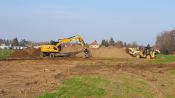 Hier tut sich was! Die neue Kita auf dem Butenfeld in Fredersdorf-Vogelsdorf nimmt Gestalt an – Richtfest am 27. September 2024. Foto: Alexander Bellmann