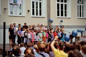 15 Jahre Evangelische Schule Lichtenberg – Jubiläumsgottesdienst am 8. Juli 2017. Foto: Jürgen Bosenius
