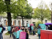 Auftakt der regionalen „FÜR und MITeinander“-Demonstrationen – für Demokratie und gegen Ausgrenzung. Foto: Jürgen Bosenius / ekbso