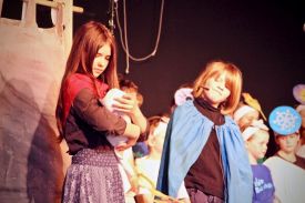 Kindermusical "Kain und Abel" aus Lichtenberg im "Zentrum Kinder". Foto: Jürgen Bosenius