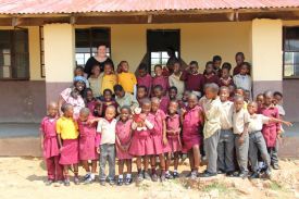 Besuch unseres Partnerkirchenkreises in Swasiland: Schulbesuch in Mankayane. Foto: Jürgen Bosenius / kklios.de