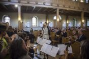 Festgottesdienst in der Köpenicker Stadtkirche am 15. Juli 2017 – Verabschiedung von Schulleiterin Ingrid Haack-Seelemann. Foto: Ev. Schulstiftung / Frank Wölffing