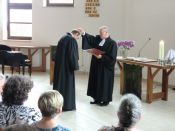 Gottesdienst am 16. Juli 2017 in Hellersdorf mit der Entpflichtung von Pfarrer Hartmut Wittig. Foto: Dieter Johr