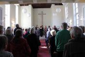 Evangelische Kirchengemeinde Schöneiche: Herzlich willkommen Pfarrerin Steffi Jawer! Foto: Jürgen Bosenius