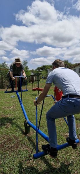 Auf einem Spielplatz in eSwatini. Foto: EKBSO