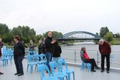Entspannung auf der Spree – Dankeschönabend 2020 für Synodale und hauptamtlich Mitarbeitende des Kirchenkreises Lichtenberg-Oberspree. Foto: Jürgen Bosenius / kklios.de