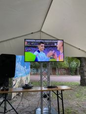 Dankeschönabend 2024 für Synodale und hauptamtlich Mitarbeitende – Ev. Kirchenkreis Berlin Süd-Ost lädt aufs Wasser und nach Lichtenberg – zum „Fußballgucken“ – ein. Foto: Monika Werner