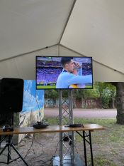 Dankeschönabend 2024 für Synodale und hauptamtlich Mitarbeitende – Ev. Kirchenkreis Berlin Süd-Ost lädt aufs Wasser und nach Lichtenberg – zum „Fußballgucken“ – ein. Foto: Monika Werner