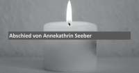 Abschied von Annekathrin Seeber