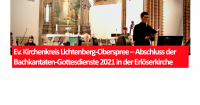 Das Ensemble Märkisch Barock unter Leitung von Kreiskantor Martin Knizia (Mitte) und Solistin Hildegard Rützel, Alt (rechts). Foto: Jürgen Bosenius / kklios.de