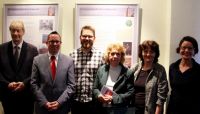 Dr. Wolfgang Harder (GKR-Vorsitzender Gem. Köpenick), Oliver Igel, Tim Schöps (Bezirksamt), Dr. Barbara Schwantes (Fördervereinsvorsitzende Gem. Köpenick), Sybille Stephanowsky, Ulrike Zeidler (Bezirksamt). Foto: kklios