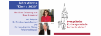 Gesprächsabend mit Pröpstin Dr. Christina-Maria Bammel und dem Religionspädagogen Dr. Hans-Joachim Döring zum Jahresthema "Kirche 2030" am 19. Sep. 2023 um 19.30 Uhr im Gemeindehaus Kaulsdorf