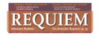 Brahms REQUIEM: Kantorei und Studiochor Karlshorst, Solisten, Leitung: Cornelia Ewald – 6. November 2022, 17 Uhr Kirche Karlshorst