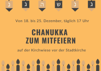 Ev. Stadtkirchengemeinde Berlin-Köpenick: Chanukka-Leuchter zieht zum dritten Mal auf die Kirchwiese