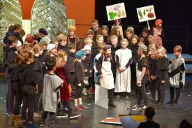 Kirchenkreisfest am Reformationstag 2017 im FEZ-Berlin: Mönsch Martin! Das Kindermusical auf der Astrid-Lindgren-Bühne im FEZ-Berlin. Foto: Uwe Baumann / kklios