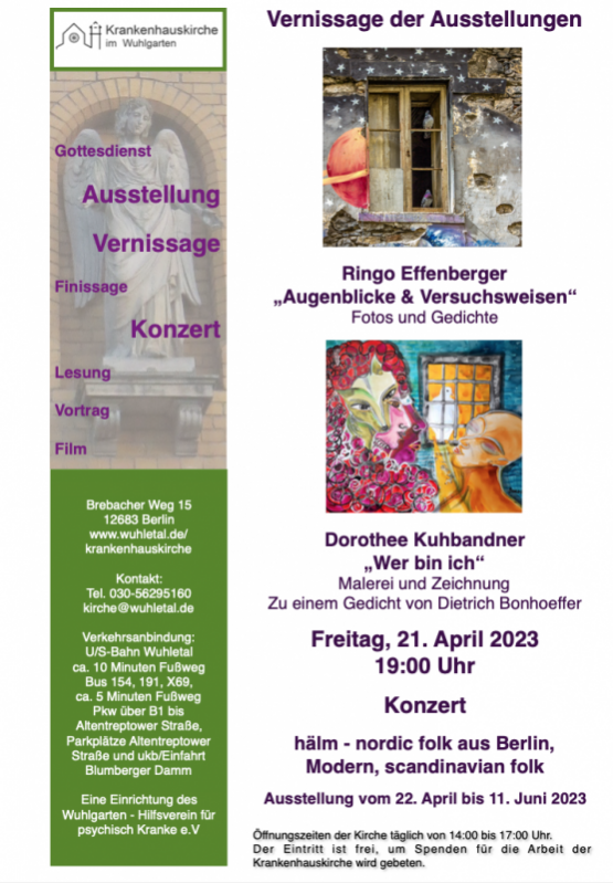 Vernissage der Ausstellungen von Ringo Effenberger "Augenblicke 