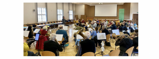 Toller Bläserworkshop mit Elliot Dushmann vom Posaunendienst der EKBO im Haus des Kirchenkreises. Foto: Jürgen Hahn