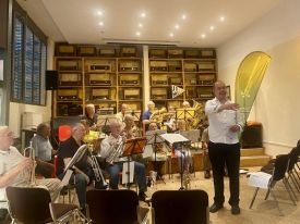 Fête de la Musique 2024: Der Posaunenchor des Kirchenkreises hat mitgemacht! Foto: Privat