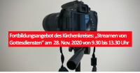 Fortbildungsangebot des Kirchenkreises zum Thema "Streamen von Gottesdiensten". Foto: kklios.de