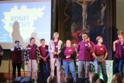 „Und Dein Soulfood?“ – Konfi-Nacht des Kirchenkreises in der Kirche „Zum Vaterhaus“ in Baumschulenweg. Foto: Marcel Haischmann