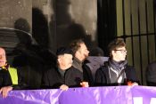 Initiator Ulrich Kastner bei der Mahnwache vor dem Berliner Dom. Foto: Jürgen Bosenius