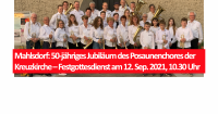 Ev. Kirchengemeinde Mahlsdorf: 50-jähriges Jubiläum des Posaunenchores der Kreuzkirche. Foto: Evangelische Kirchengemeinde Mahlsdorf