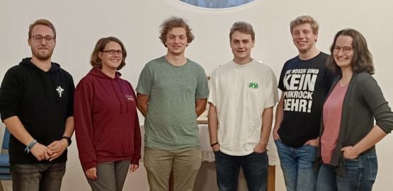 Kreisjugendkonvent – v<em>on links nach rechts: Jonas (Altglienicke); Mandy (KK); Marcel (Petershagen); Björn (Schöneiche);  Jakob (Neuenhagen); Pia (Oberspree-West)</em>