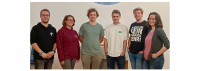 Der Kreisjugendkonvent unseres Kirchenkreises: Jonas (Altglienicke), Mandy (Kirchenkreis), Marcel (Petershagen), Björn (Schöneiche), Jakob (Neuenhagen) und Pia (Oberspree-West).