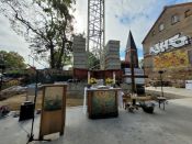 Ev. Versöhungskirchengemeinde Berlin-Biesdorf: Grundsteinlegung des neuen Gemeindehauses auf dem Pfarrhof. Foto: Ev. Versöhungskirchengemeinde Berlin-Biesdorf