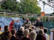 Ev. Versöhungskirchengemeinde Berlin-Biesdorf: Grundsteinlegung des neuen Gemeindehauses auf dem Pfarrhof. Foto: Ev. Versöhungskirchengemeinde Berlin-Biesdorf