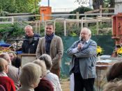 Ev. Versöhungskirchengemeinde Berlin-Biesdorf: Grundsteinlegung des neuen Gemeindehauses auf dem Pfarrhof. Foto: Ev. Versöhungskirchengemeinde Berlin-Biesdorf