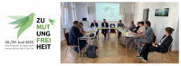Pressekonferenz im Haus des Kirchenkreises: Starkes Medieninteresse an geplantem Kreiskirchentag. Foto: ekbso.de