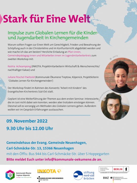 2. Multiplikator:innenschulung zum Thema Globales Lernen am 9. November 2022 in Neuenhagen