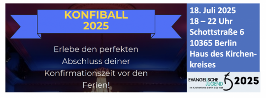 Konfiball am 18. Juli 2025 im Haus des Kirchenkreises