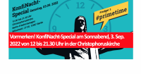 Vormerken! KonfiNacht-Special am Sonnabend, 3. Sep. 2022 von 12 bis 21.30 Uhr in der Christophoruskirche