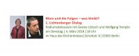 "Marx und die Folgen – was bleibt?" Start des "1. Lichtenberger Dialogs" am 6. März 2018 um 18 Uhr mit Gesine Lötzsch und Wolfgang Templin im Haus des Kirchenkreises. Fotos: Agentur Fox (Gesine Lötzsch) und Frank Ebert (Wolfgang Templin)