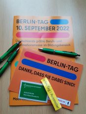 Berlin-Tag 2022: Der Ev. Kirchenkreis Berlin Süd-Ost erstmals auf Deutschlands größter Berufs- und Informationsmesse vertreten. Foto: Astrid Groth