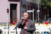 Superintendent Hans-Georg Furian. „Wir lassen uns das nicht bieten!“ – Lichtenberger Kiezkneipe „Morgen wird besser“ feiert Wiedereröffnung. Foto: kklios.de