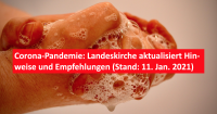Corona-Pandemie: Landeskirche aktualisiert Hinweise und Empfehlungen (Stand: 11. Jan. 2021). Foto: kklios.de