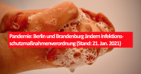 Corona-Pandemie: Senat ändert Infektionsschutz-maßnahmenverordnung (Stand: 21. Jan. 2021)