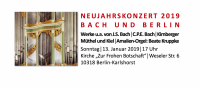 Neujahrskonzert 2019 am Sonntag, 13. Januar 2019, um 17 Uhr in der Karlshorster Kirche "Zur Frohen Botschaft"