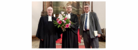 (V.l.n.r.:) Superintendent Hans-Georg Furian, Pfarrer Dr. Lennart Schirr, GKR-Vorsitzender Thilo Schmidt. Foto: Astrid Groth