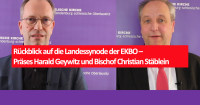 Rückblick auf die Landessynode der EKBO – Präses Harald Geywitz und Bischof Christian Stäblein