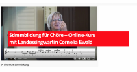Stimmbildung für Chöre - Online-Kurs mit Landessingwartin Cornelia Ewald