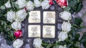 Stolpersteine für Angehörige des Botschafters des Staates Israel. Foto: Ralf Günther